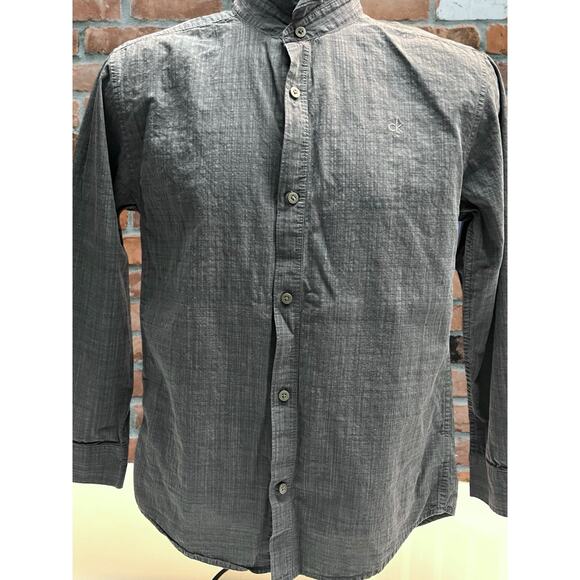 Calvin Klein Jeans Men’s XL Long Sleeve Button-Up Shirt - Charcoal Gray - Picture 6 of 9